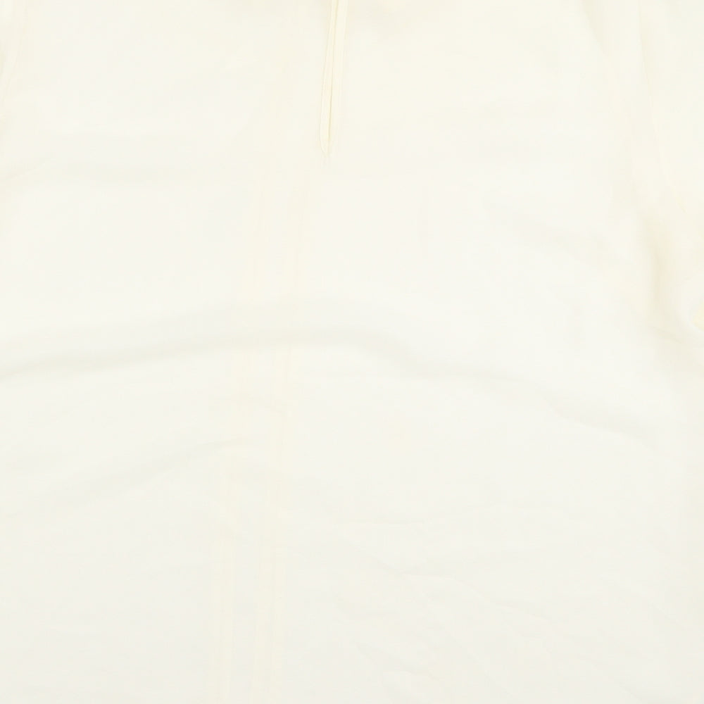 G21 Womens Ivory Polyester Basic Blouse Size 20 Collared