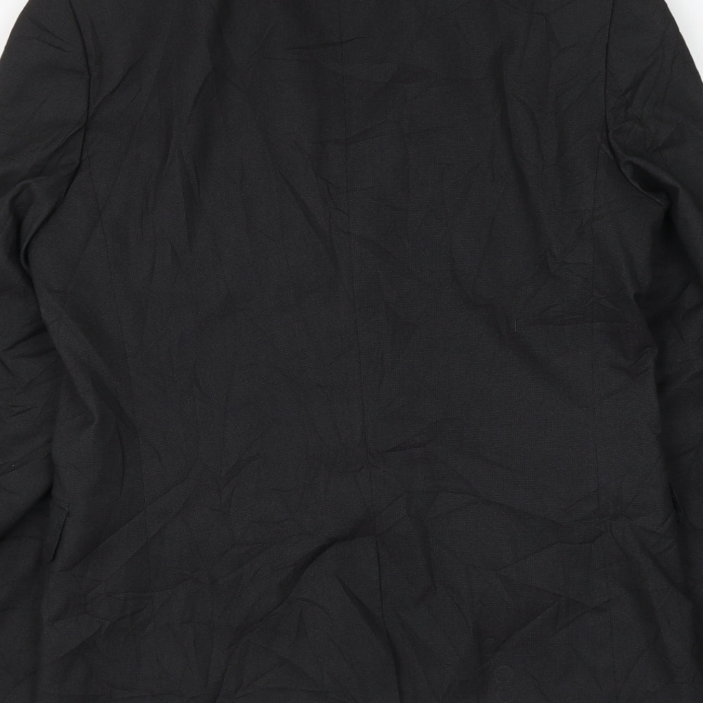 Zara Mens Grey Viscose Jacket Suit Jacket Size 36