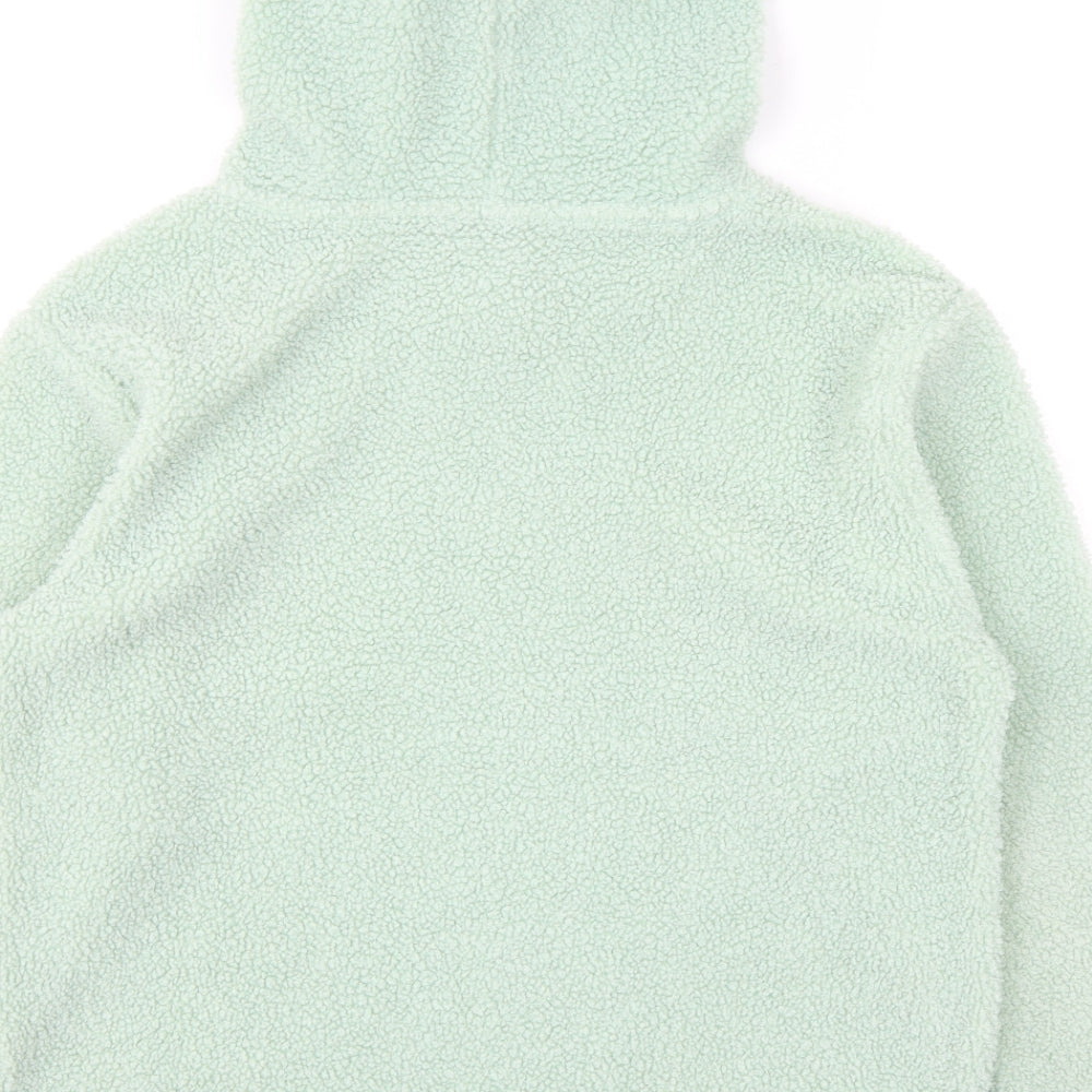 ASOS Womens Green Polyester Pullover Hoodie Size 8 Pullover