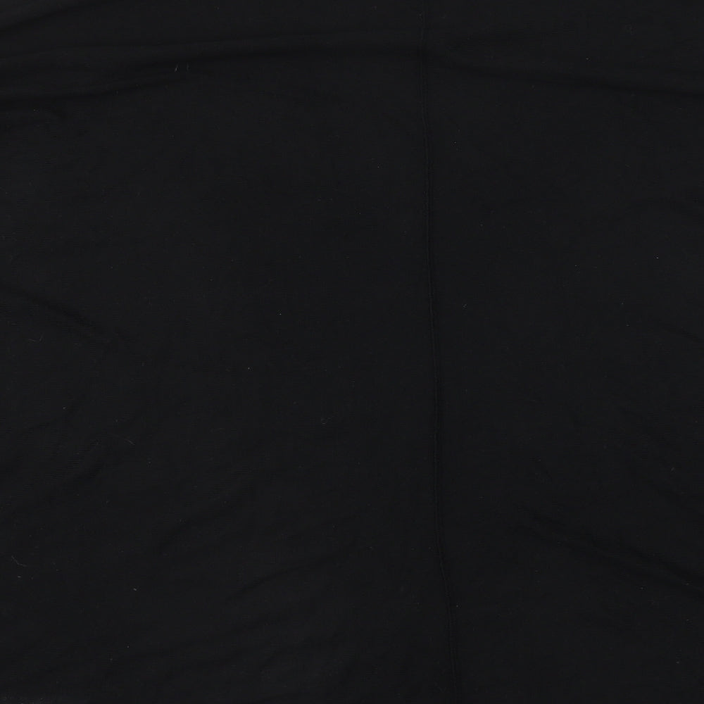 H&M Womens Black Acrylic Basic T-Shirt Size M Round Neck
