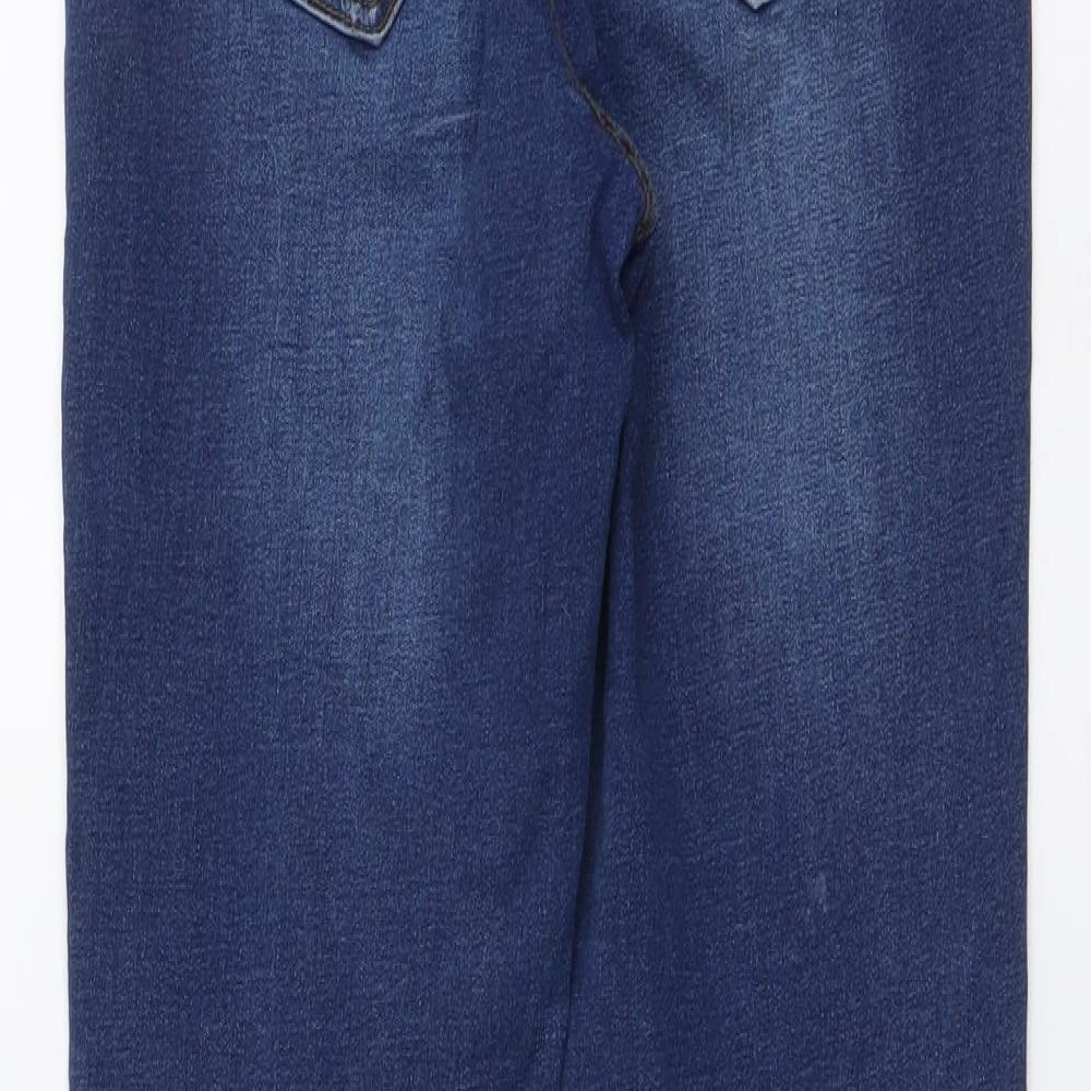 Noisy May Womens Blue Cotton Skinny Jeans Size 27 in L28 in Regular Button