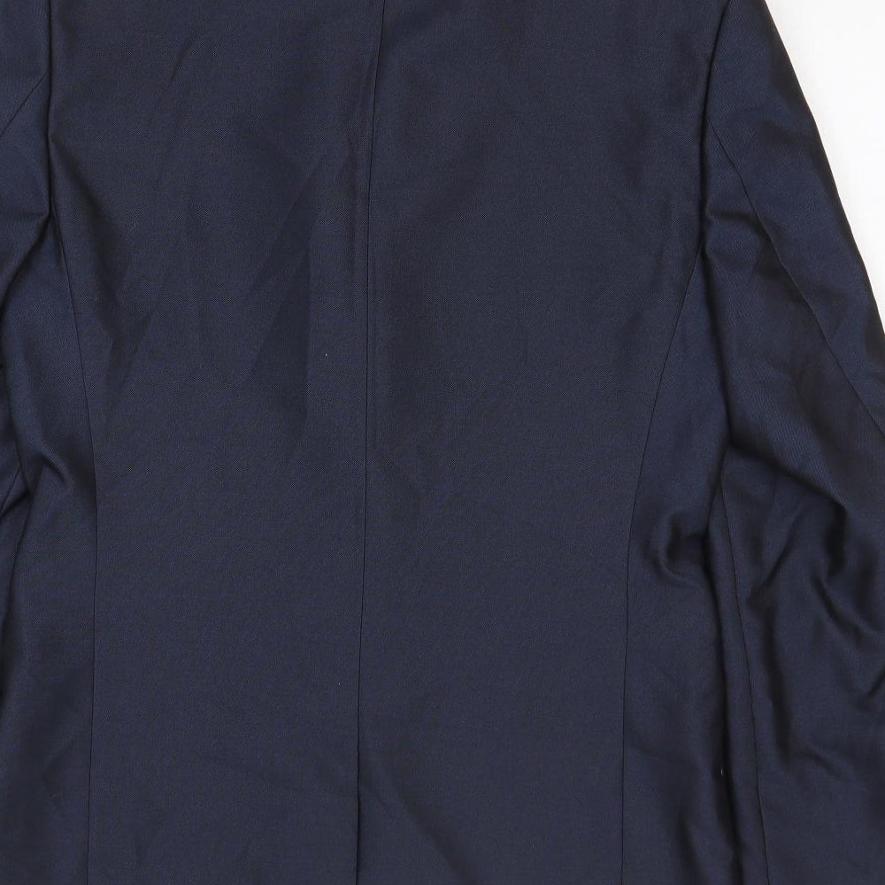 NEXT Mens Blue Polyester Jacket Suit Jacket Size 40