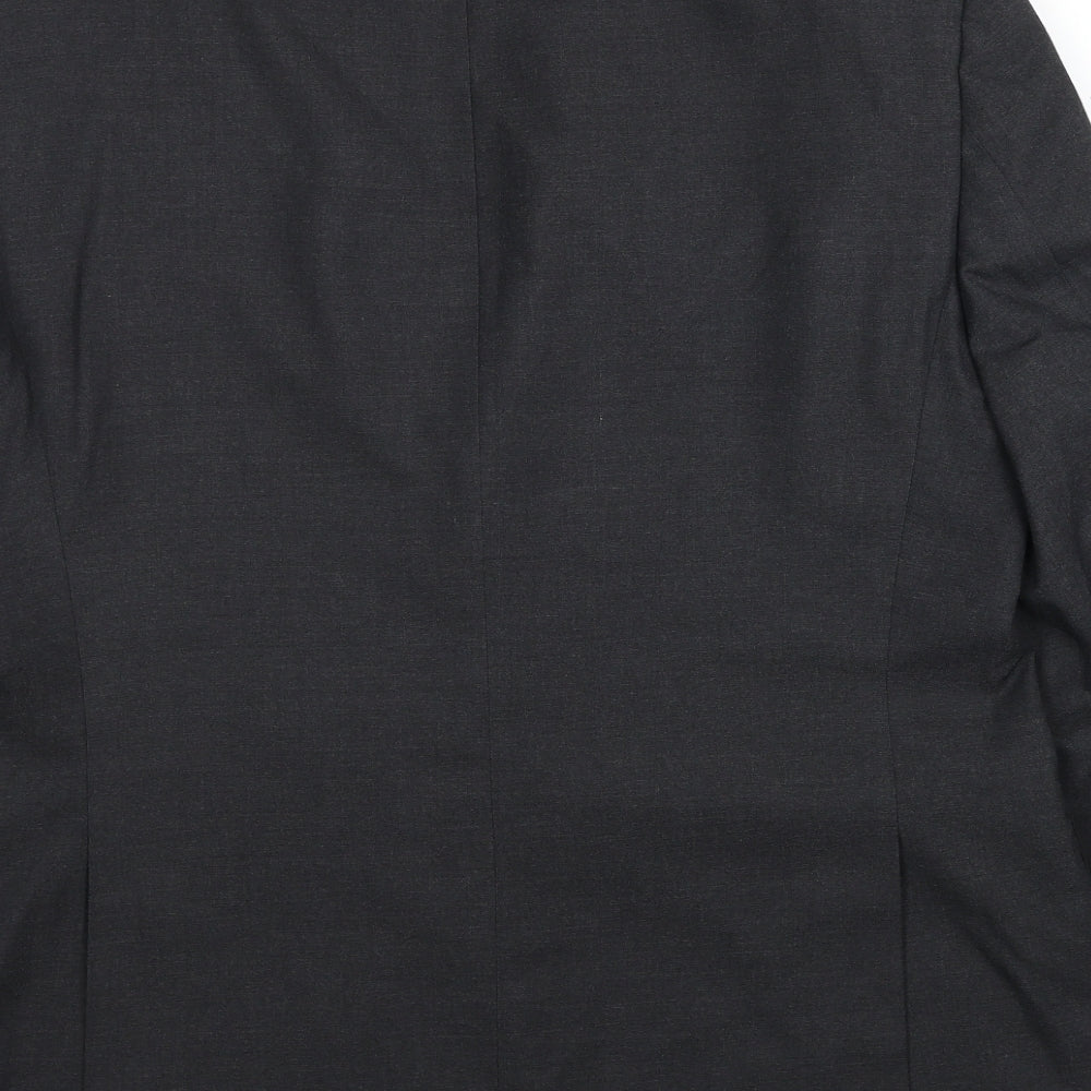 DEHA Villand Mens Grey Polyester Jacket Suit Jacket Size 44