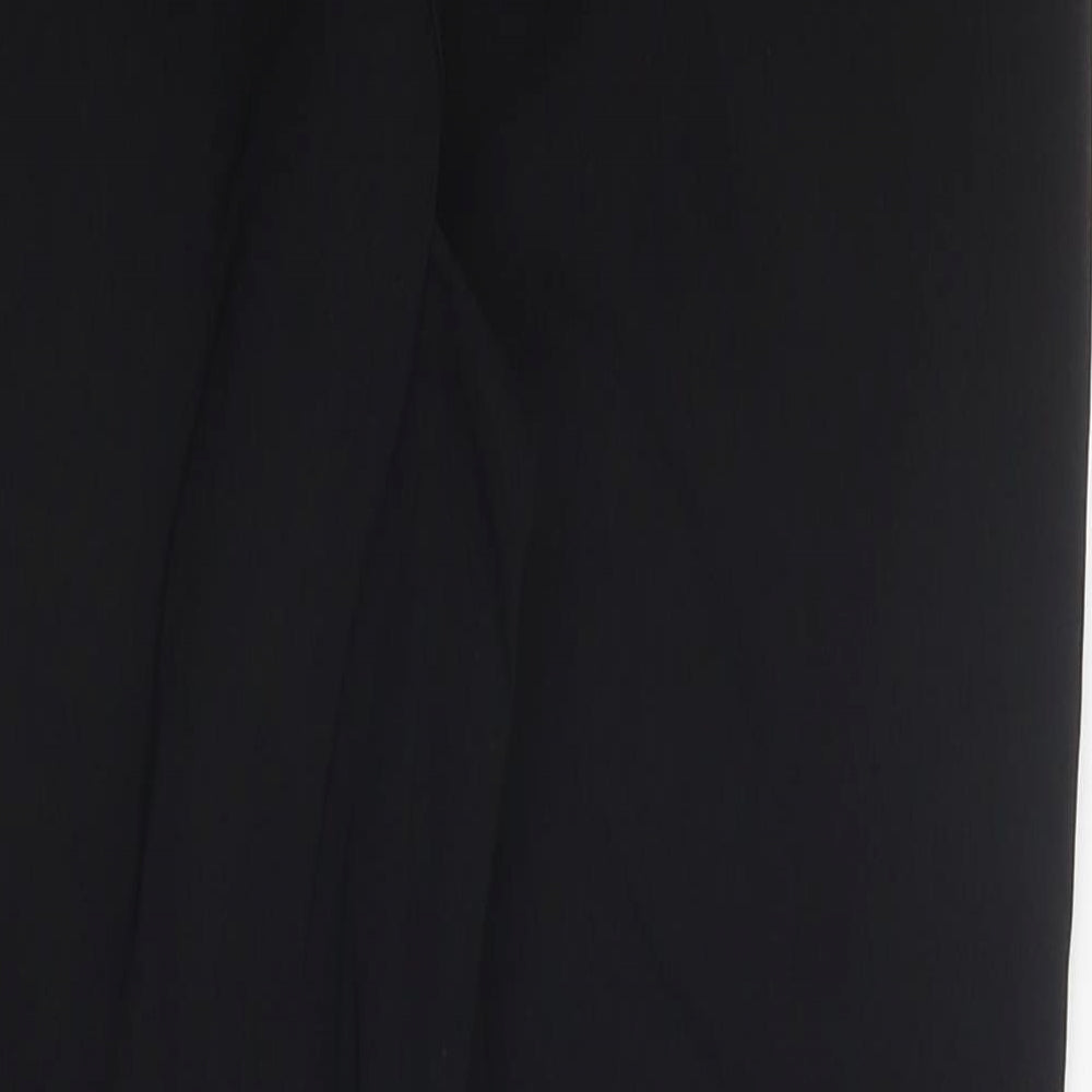 ASOS Womens Black Polyester Trousers Size 8 L29 in Regular Zip