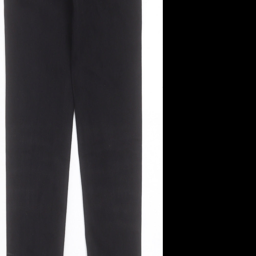 Marks & Spencer Womens Black Cotton Skinny Jeans Size 6 L30 in Regular Button