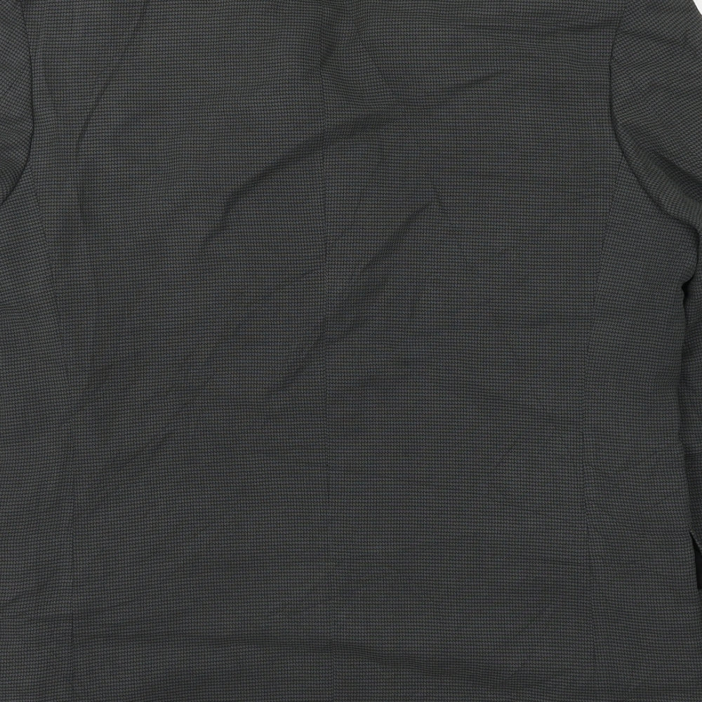 Burton Mens Grey Polyamide Jacket Suit Jacket Size 40