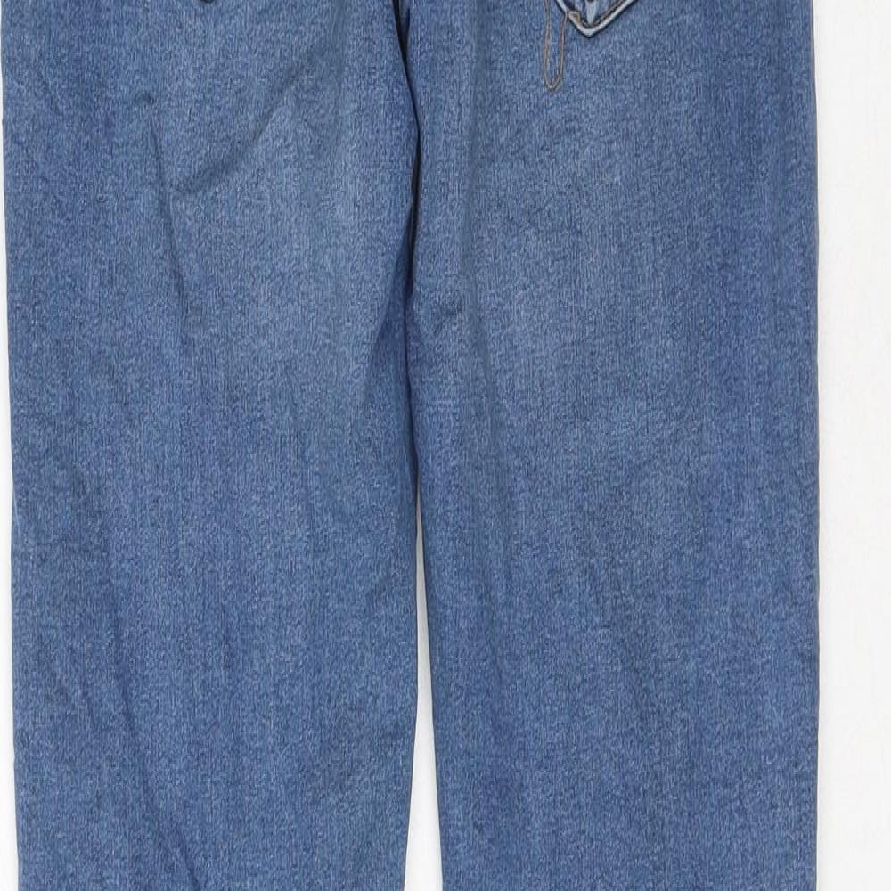 Pieces Womens Blue Cotton Skinny Jeans Size S L30 in Regular Zip