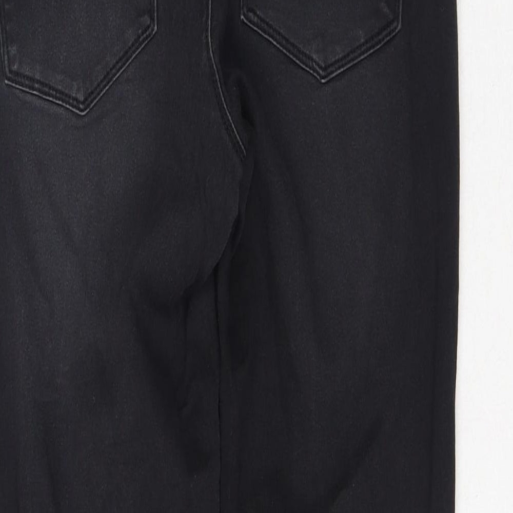 Papaya Womens Black Cotton Jegging Jeans Size 8 L27 in Regular