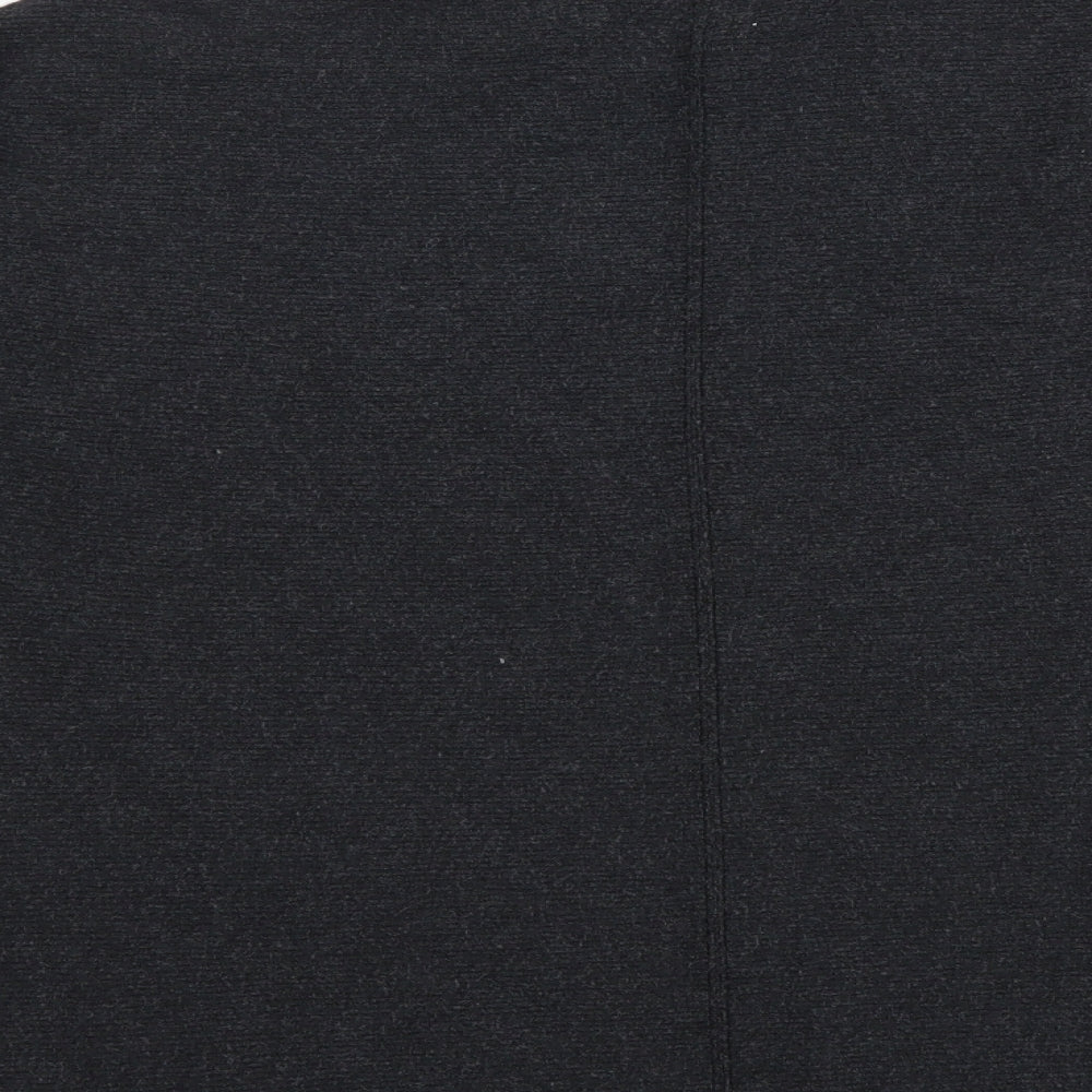 Monsoon Womens Grey Round Neck Viscose Henley Jumper Size M