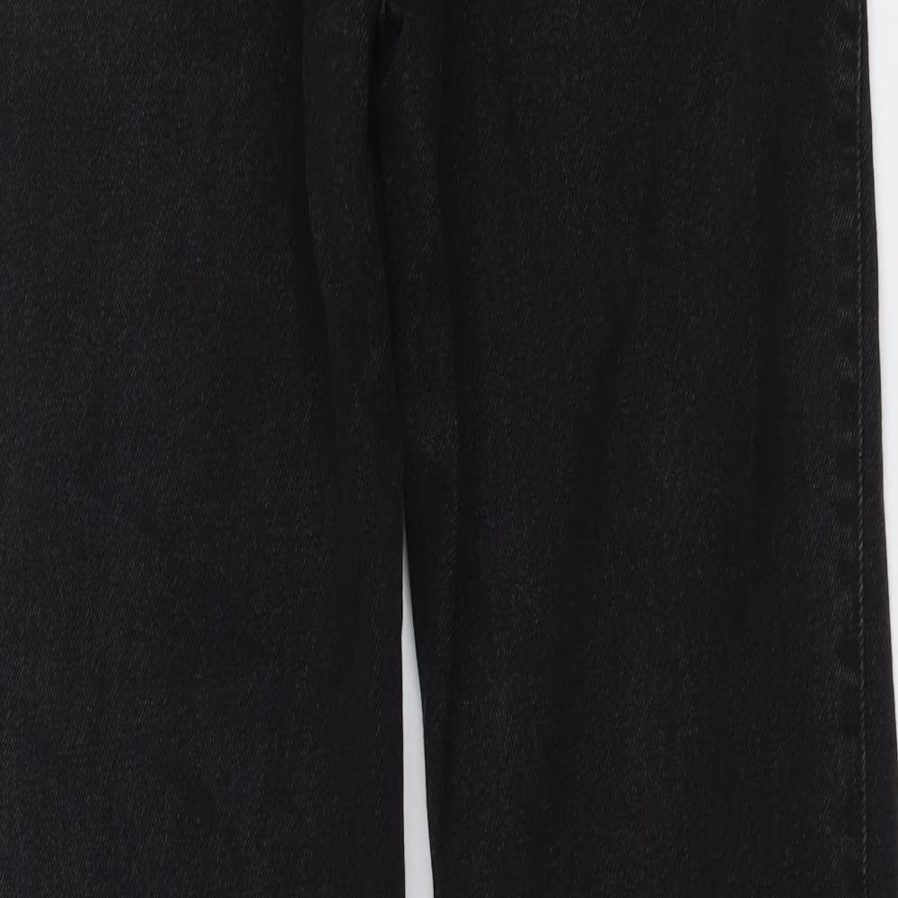 Weekday Womens Grey Cotton Mom Jeans Size 24 in L32 in Regular Button