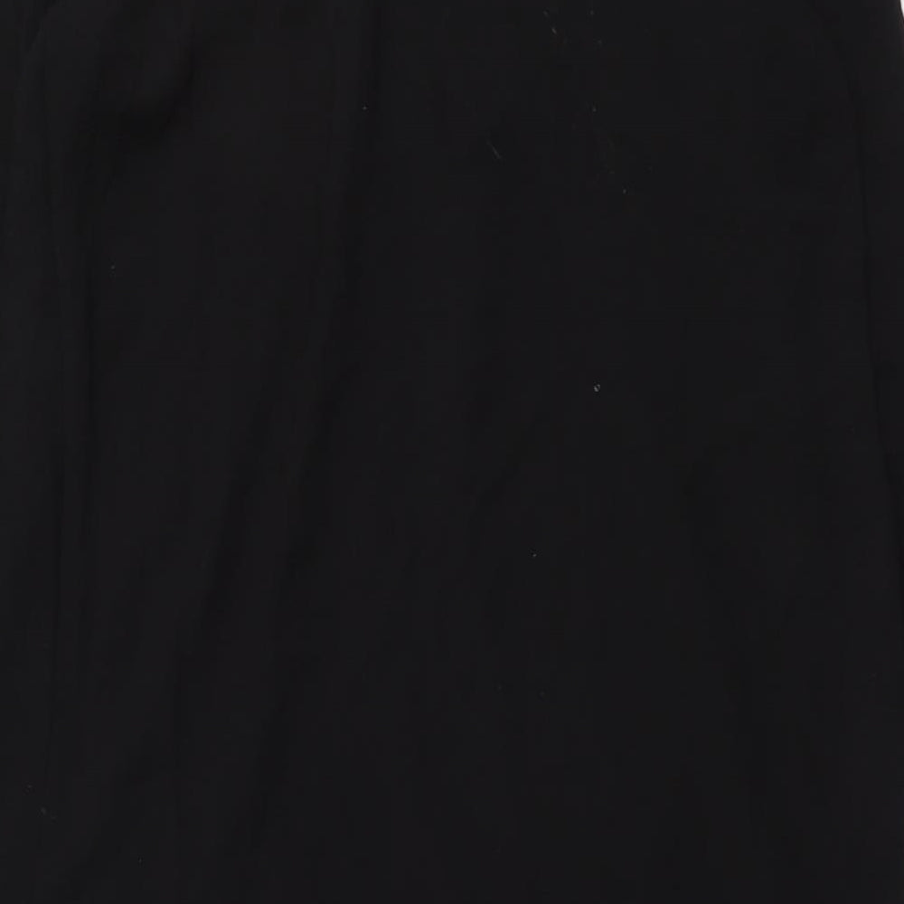 H&M Womens Black Polyester A-Line Size M Round Neck Pullover