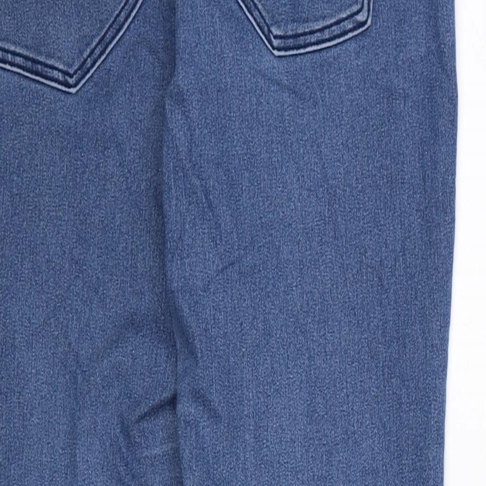 H&M Womens Blue Cotton Skinny Jeans Size 33 in L27 in Regular Zip