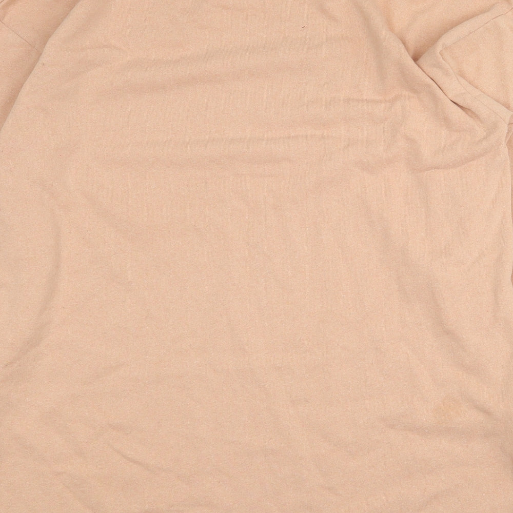 I SAW IT FIRST Womens Orange Cotton Pullover Sweatshirt Size S Pullover