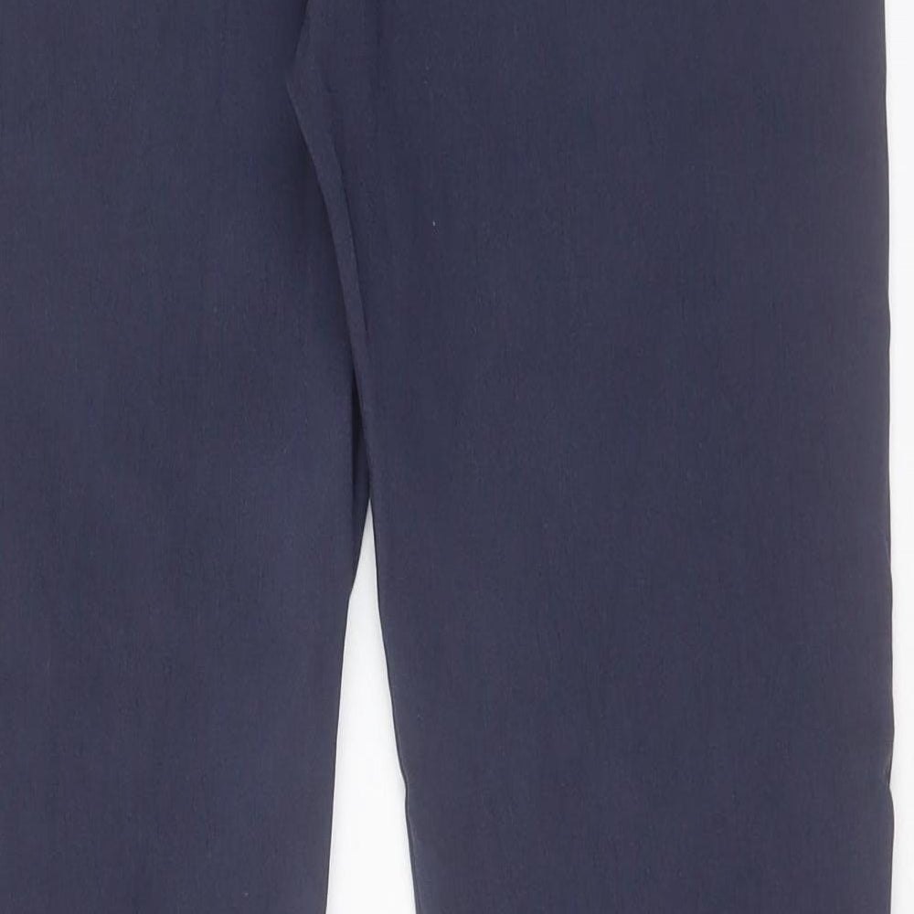 Preworn Womens Blue Nylon Trousers Size 30 in L28 in Regular Drawstring