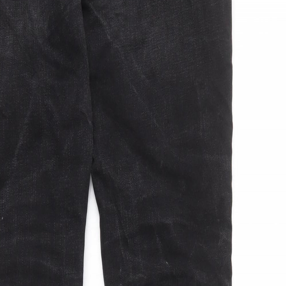 H&M Womens Black Cotton Skinny Jeans Size 8 L31 in Regular Zip