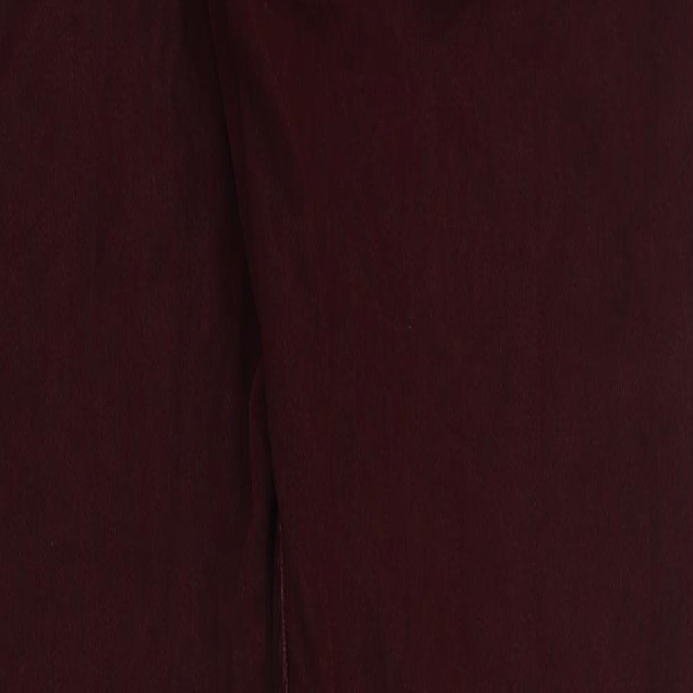 H&M Womens Red Cotton Straight Jeans Size 32 in L32 in Regular Button