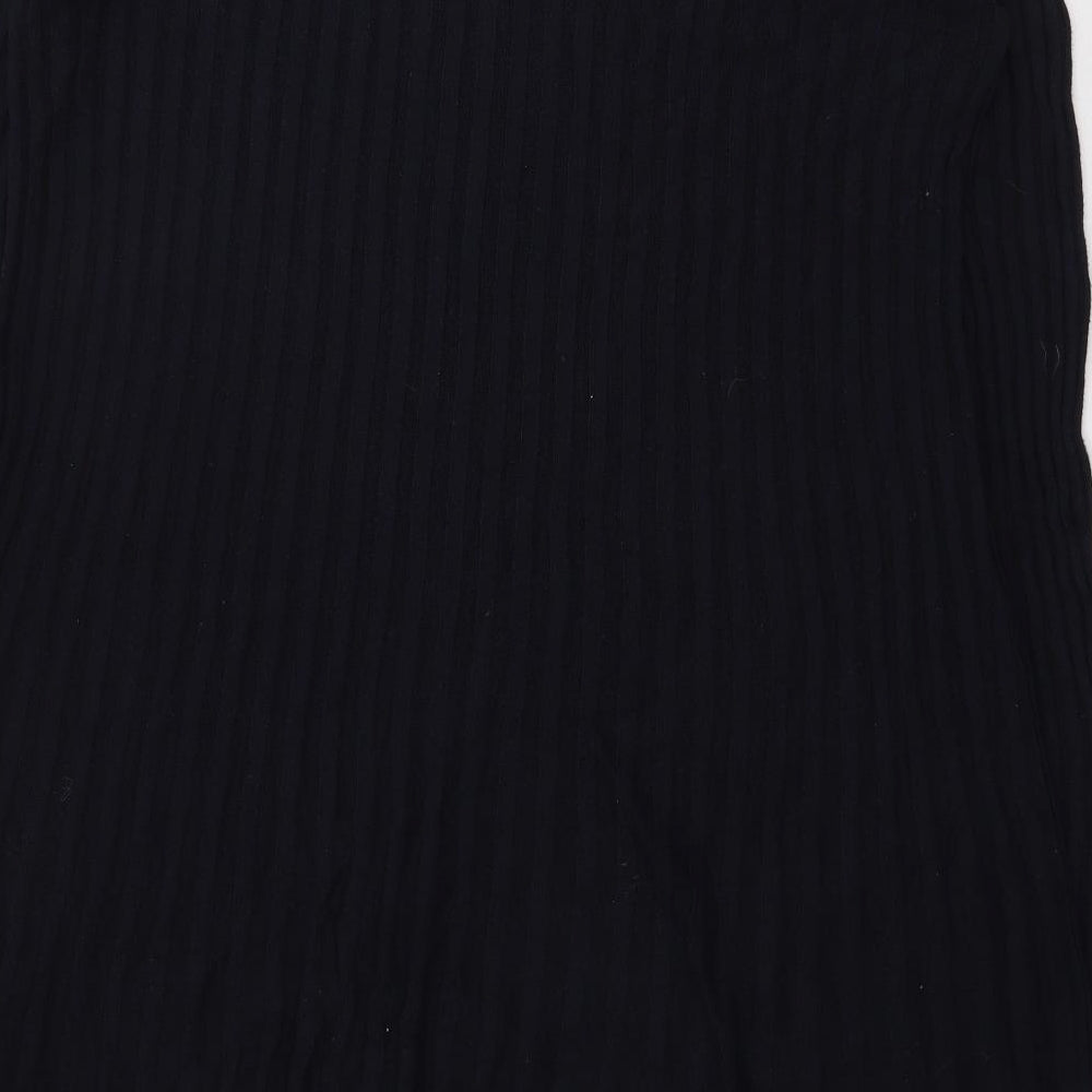 NEXT Womens Blue Viscose A-Line Size 12 Scoop Neck Pullover - Striped