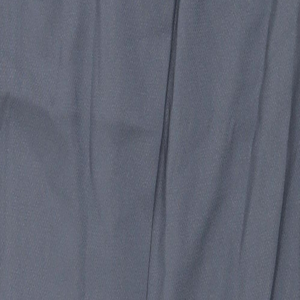 PRETTYLITTLETHING Womens Grey Polyester Trousers Size 6 L29.5 in Regular Zip