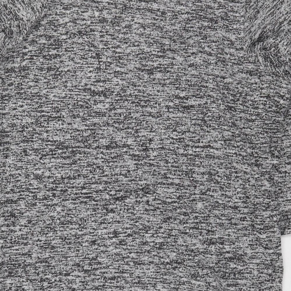 Preworn Womens Grey Viscose Pullover Sweatshirt Size 18 Pullover