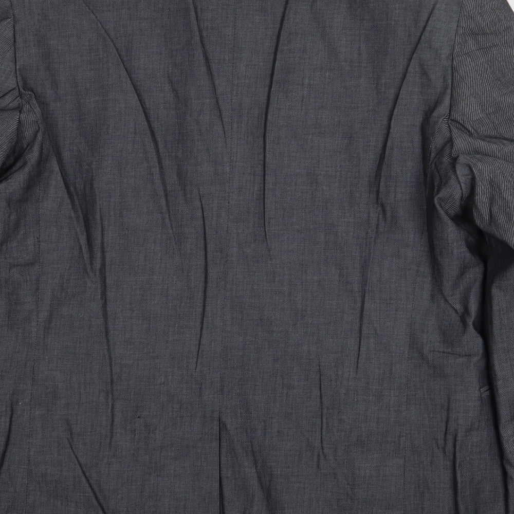 Red Herring Mens Grey Cotton Jacket Suit Jacket Size 44