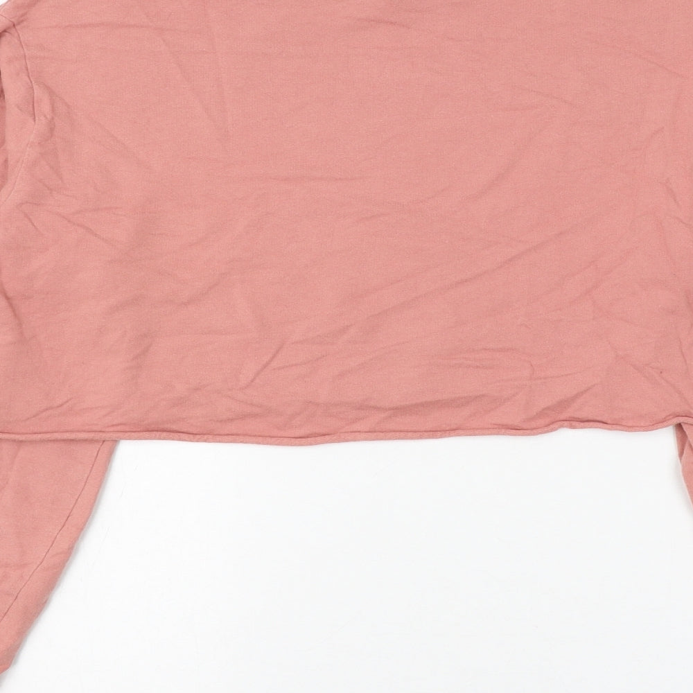 H&M Mens Pink Cotton Cardigan Sweatshirt Size M - Girl Clique