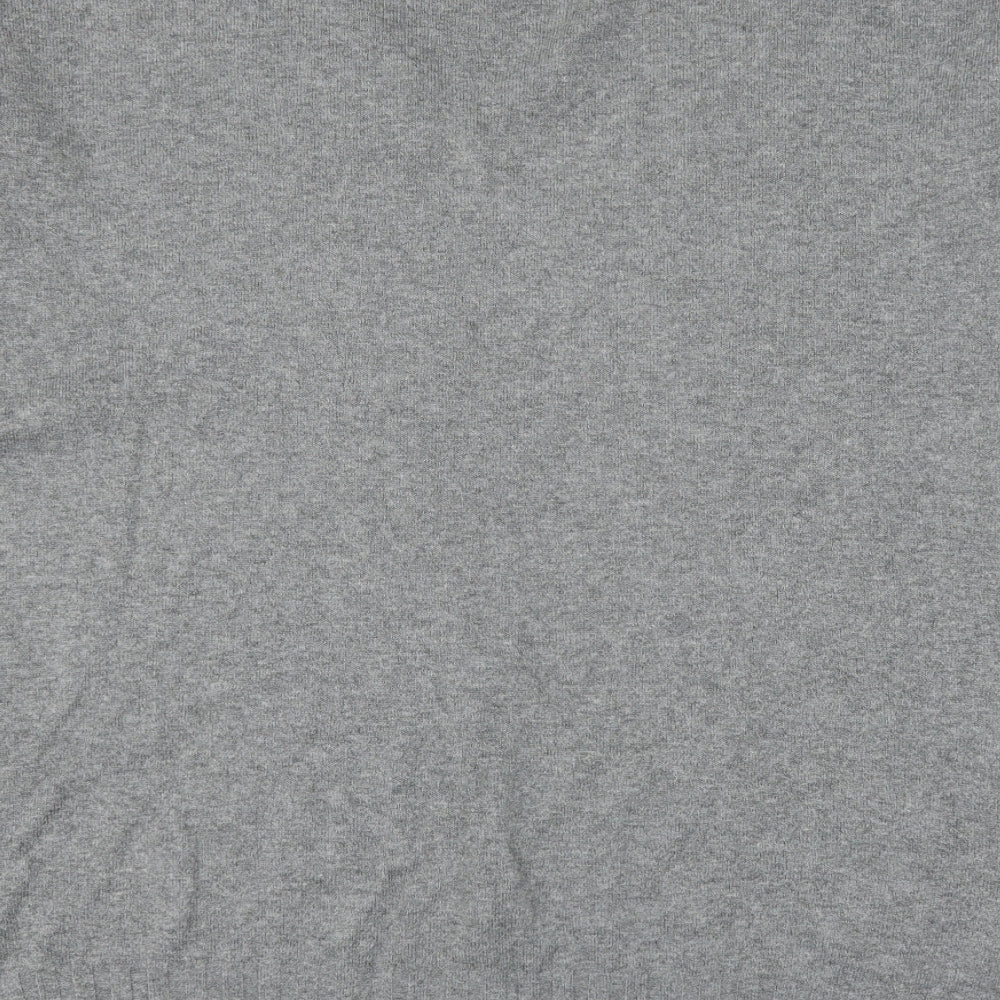 French Connection Womens Grey Round Neck Acrylic Pullover Jumper Size S