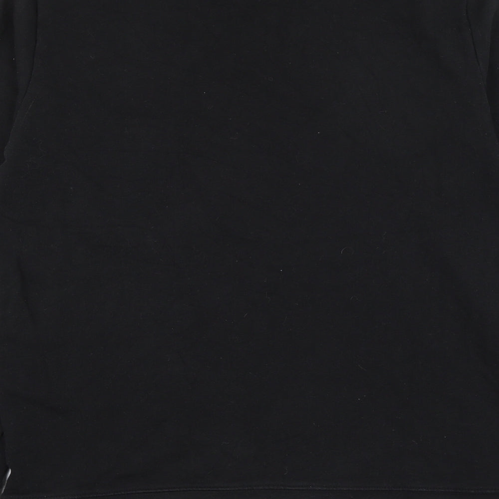 H&M Mens Black Cotton Pullover Sweatshirt Size S