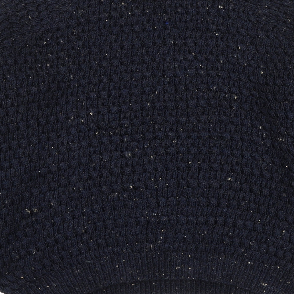 Topshop Womens Blue Round Neck Acrylic Pullover Jumper Size 10
