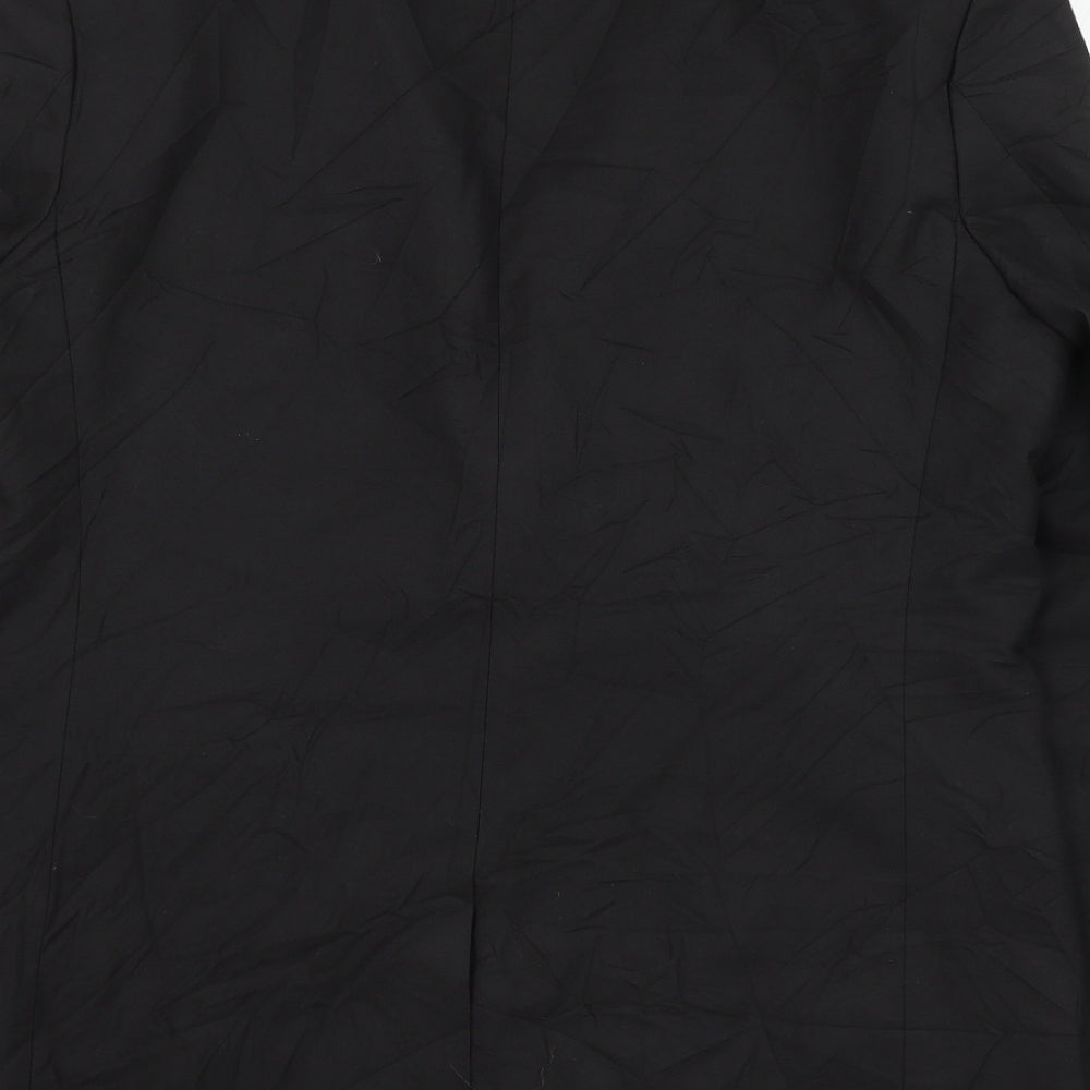 riveris Mens Black Polyester Jacket Suit Jacket Size 42