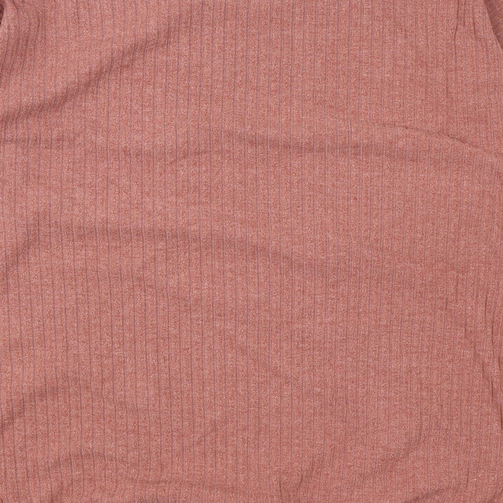 Papaya Womens Pink Polyester Pullover Sweatshirt Size 12 Drawstring
