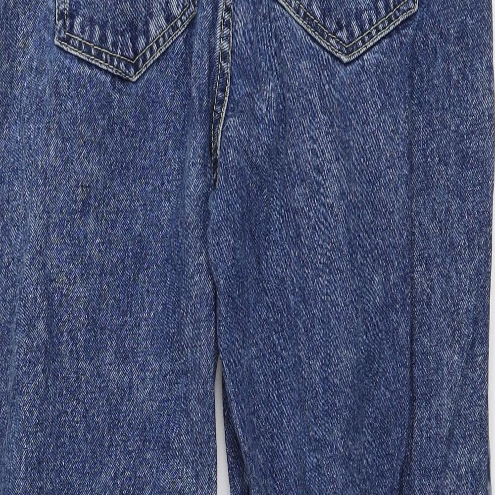STR Womens Blue Cotton Mom Jeans Size 26 in L26 in Regular Button