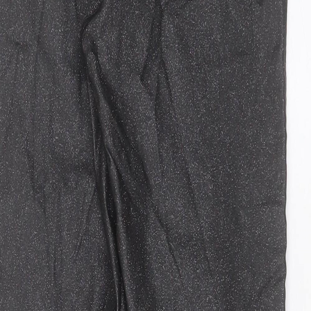 Papaya Womens Black Viscose Skinny Jeans Size 10 L28 in Regular Button