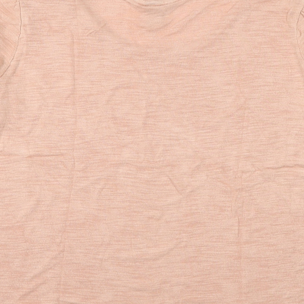H&M Womens Pink Round Neck Viscose Pullover Jumper Size L