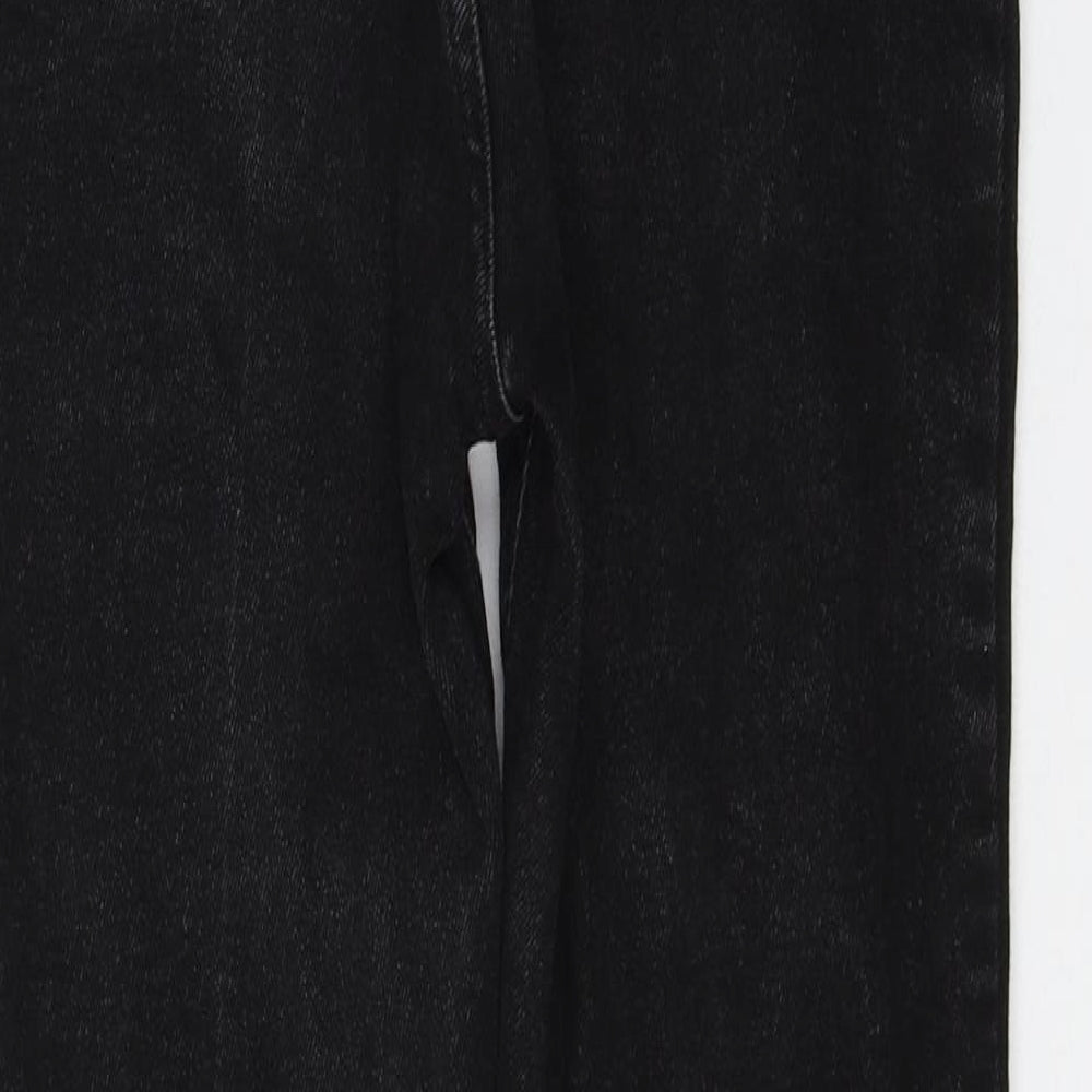 New Look Womens Black Cotton Skinny Jeans Size 10 L27 in Regular Zip