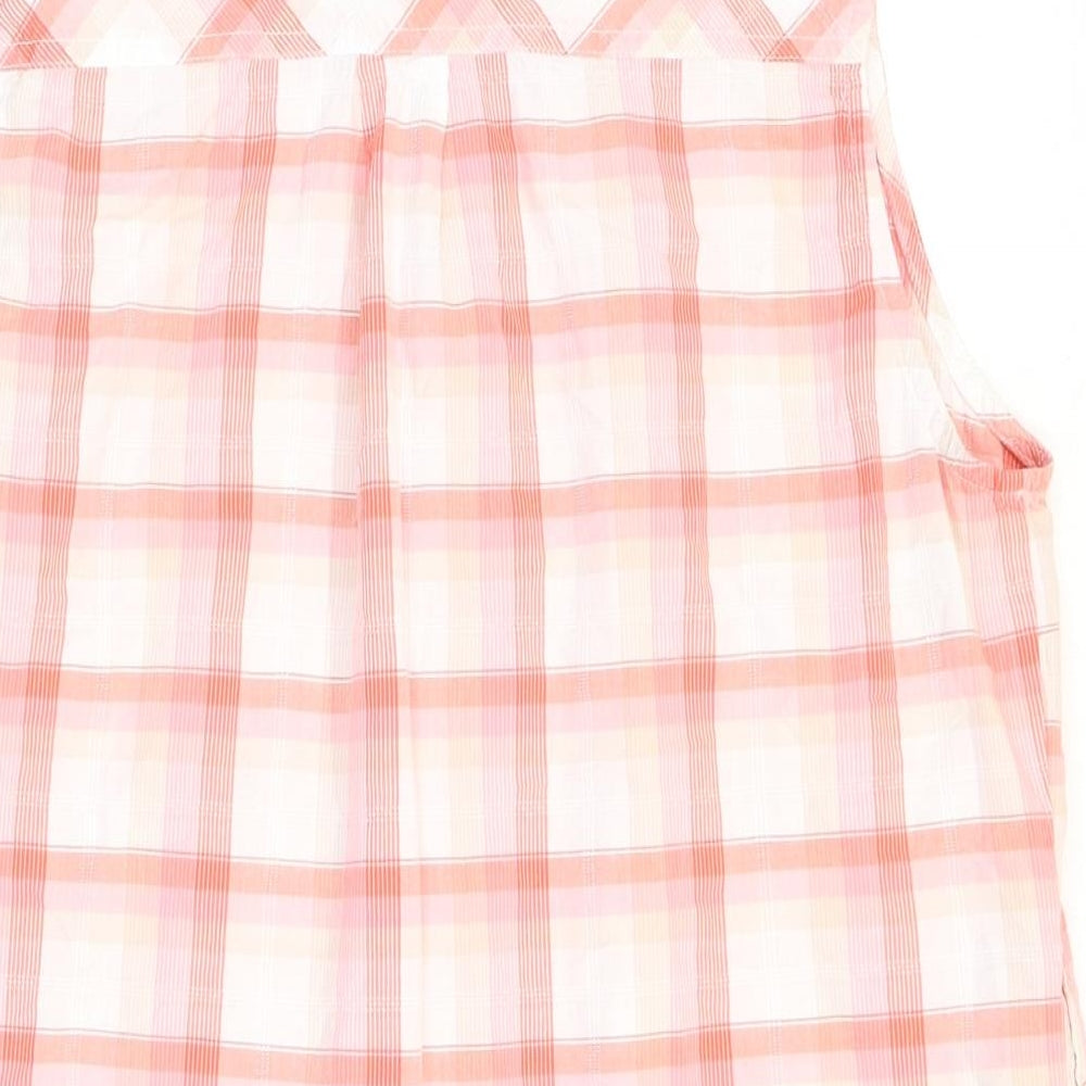 prAna Womens Multicoloured Plaid Cotton Basic Button-Up Size M Collared