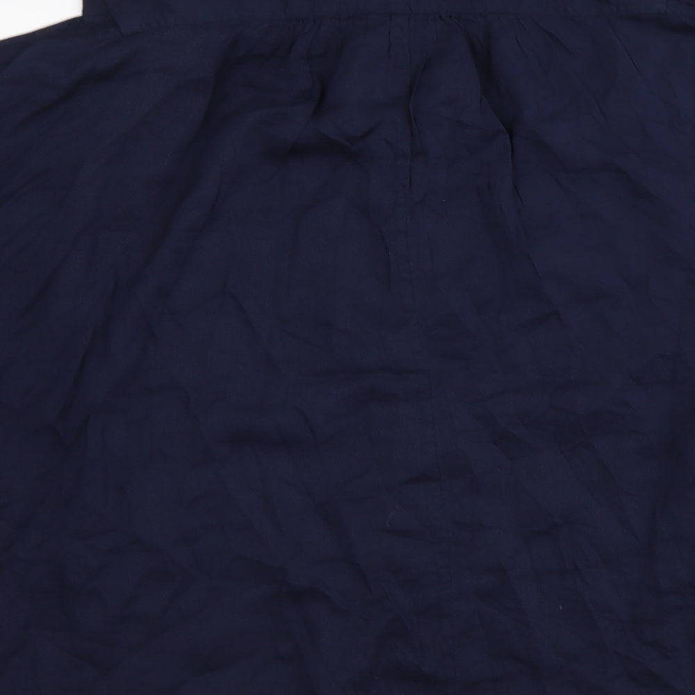 Gap Womens Blue Cotton Basic Blouse Size S Collared