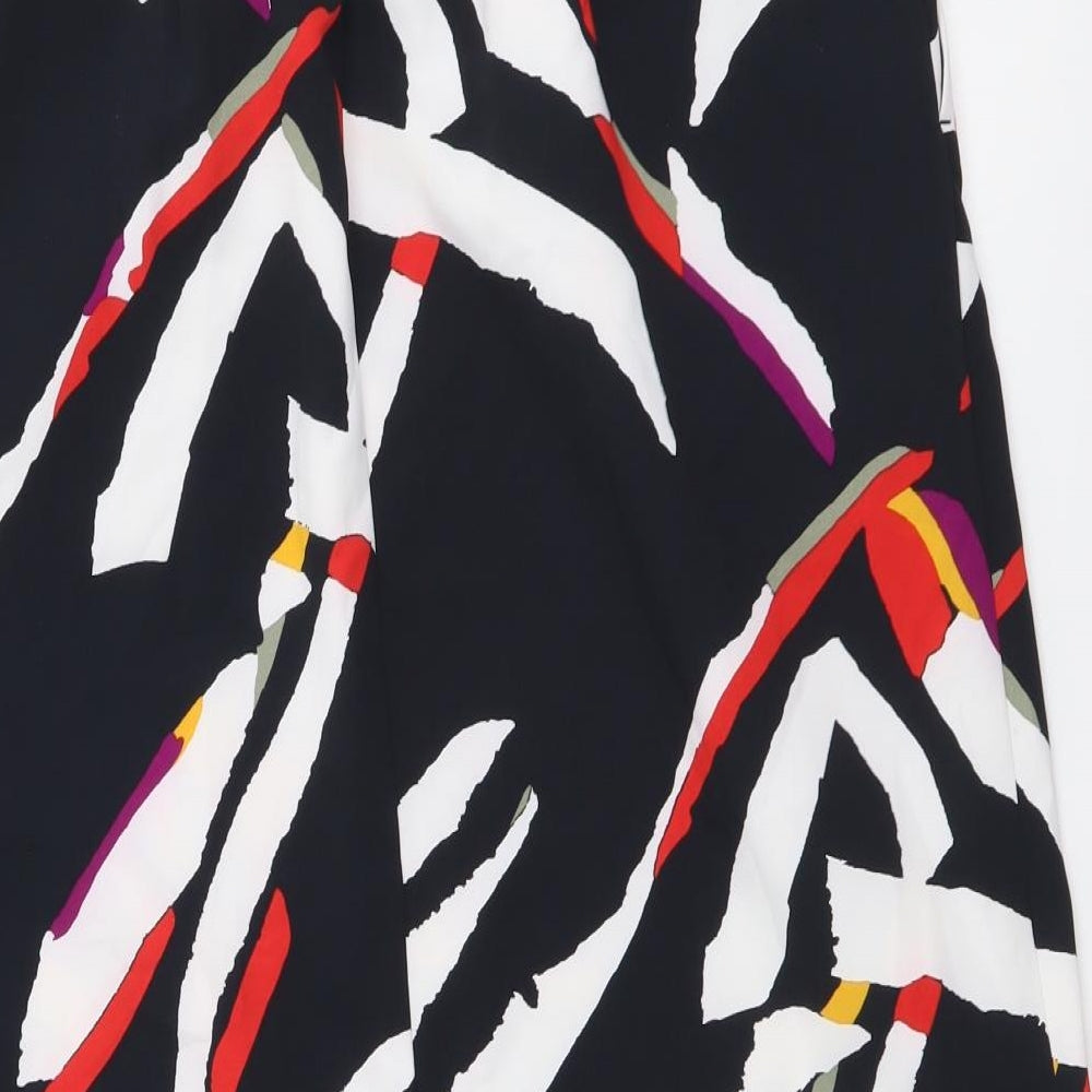 Marks & Spencer Womens Multicoloured Geometric Viscose A-Line Skirt Size 28 in