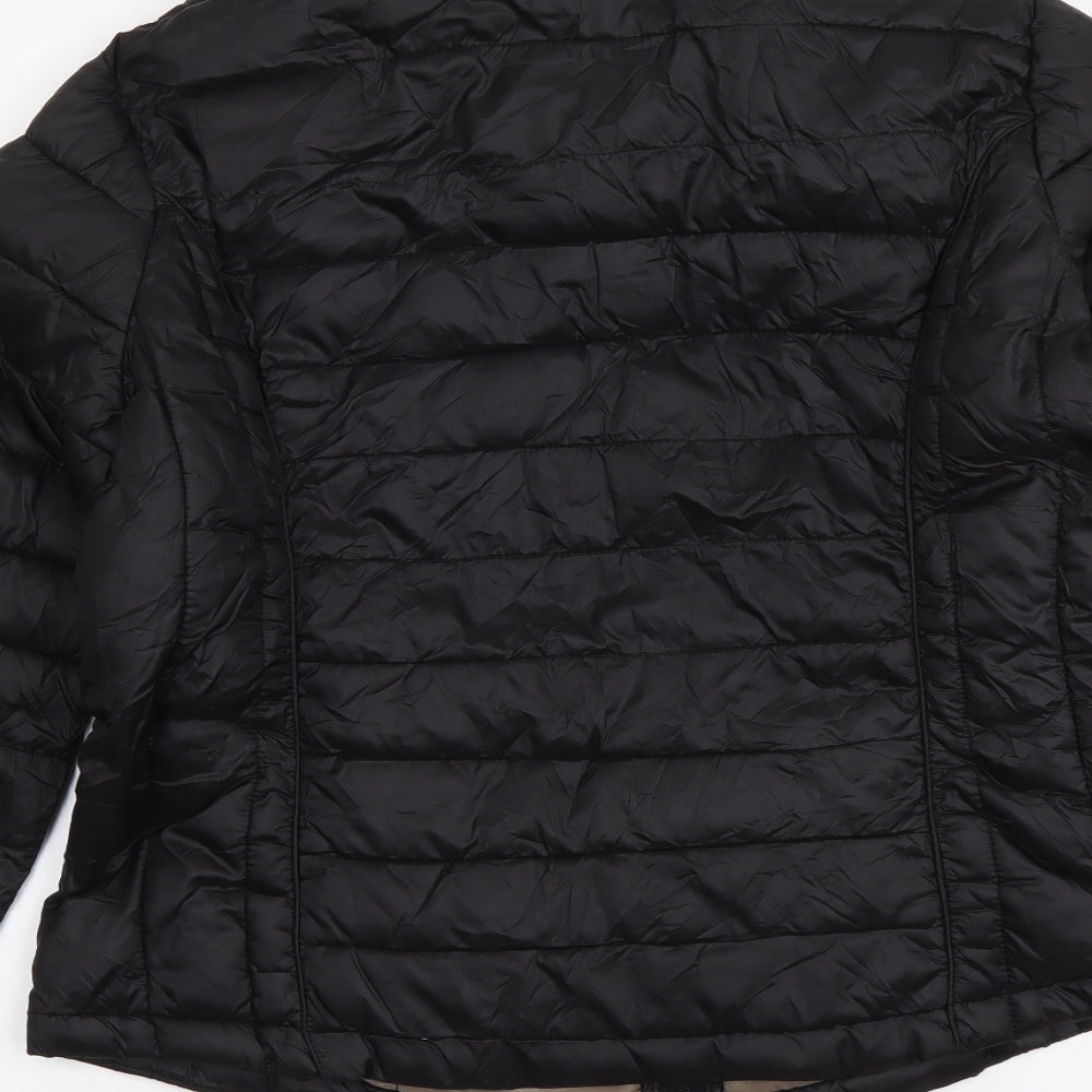Lettie Lovers Womens Black Jacket Size M Zip