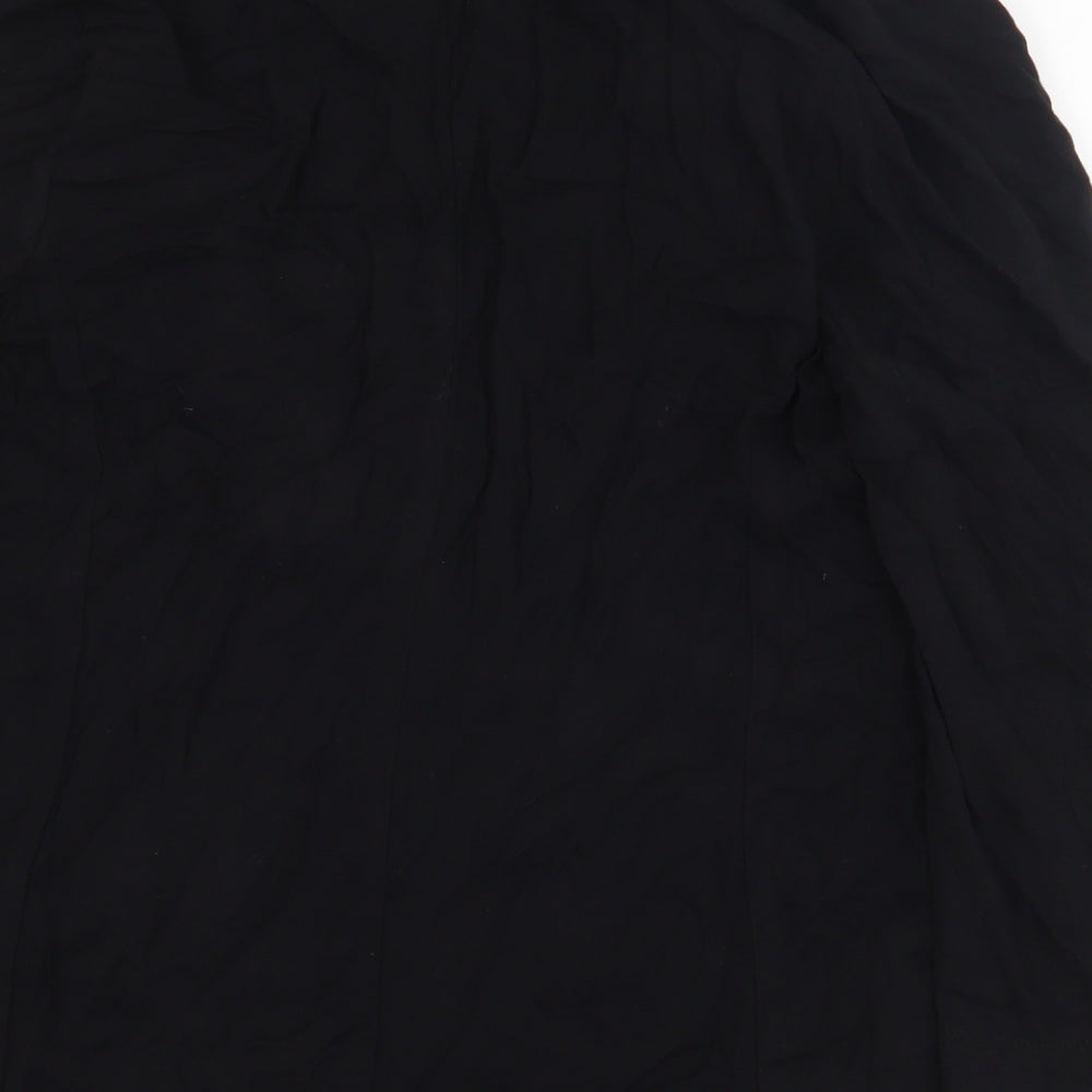 Oasis Womens Black Jacket Blazer Size 10 Button