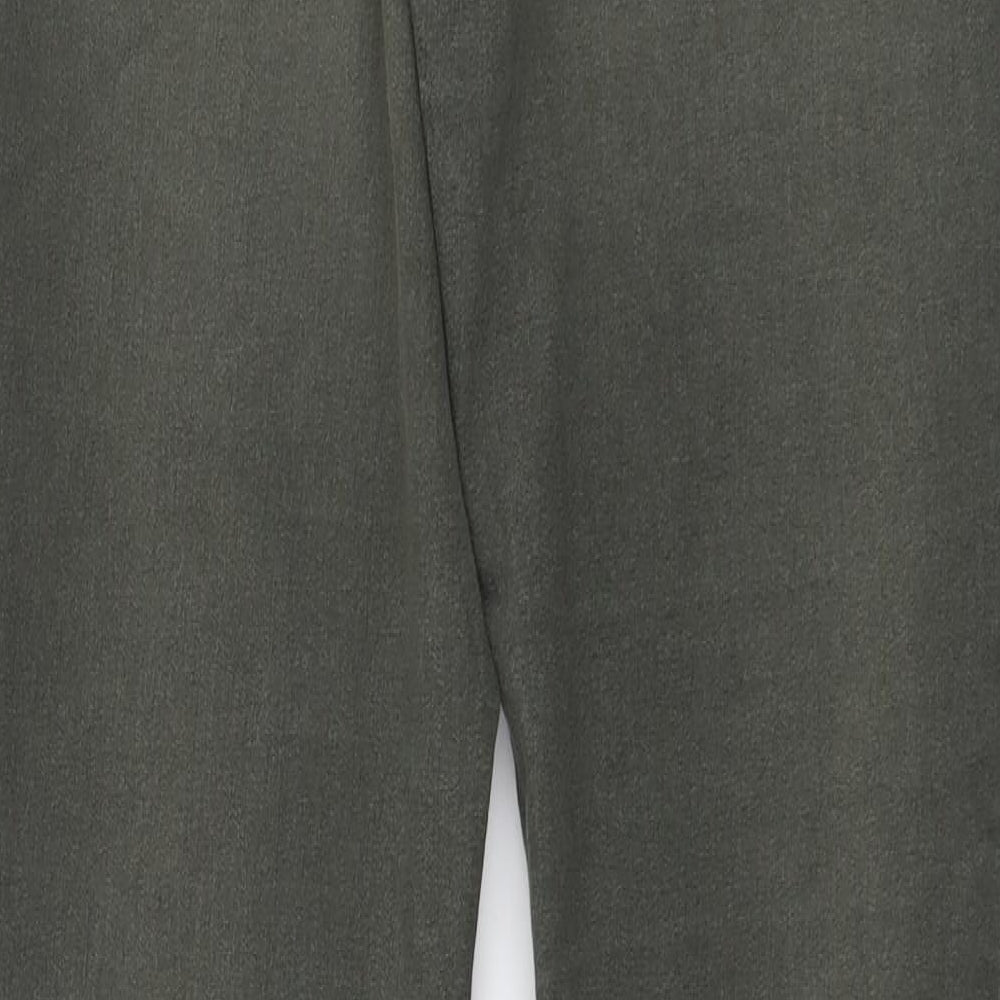 H&M Womens Green Cotton Skinny Jeans Size L L30 in Regular Button