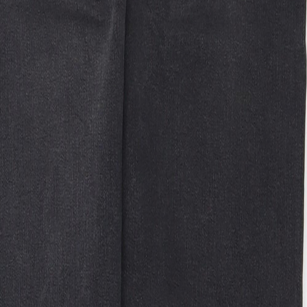 Marks & Spencer Womens Black Cotton Skinny Jeans Size 8 L26 in Regular Zip