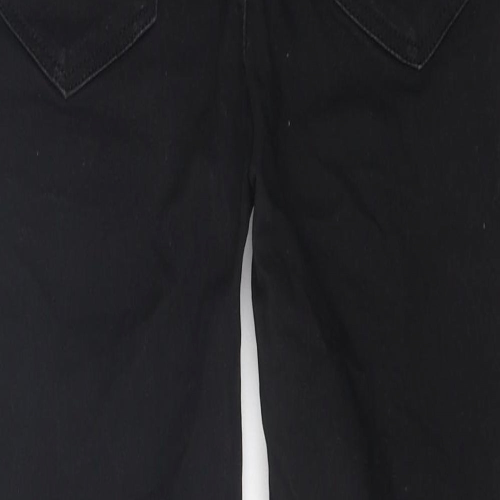 H&M Womens Black Acetate Skinny Jeans Size 12 L25 in Regular Zip