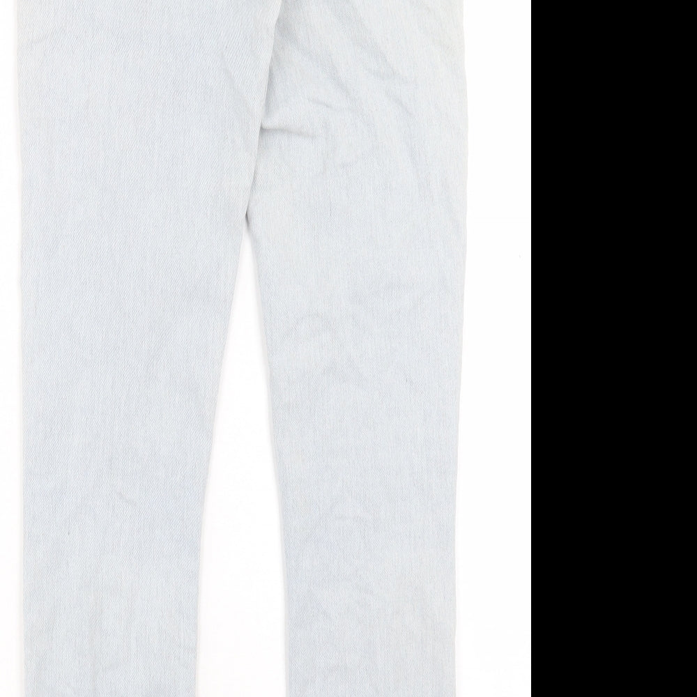 H&M Womens Blue Cotton Skinny Jeans Size 26 in L28 in Regular Button