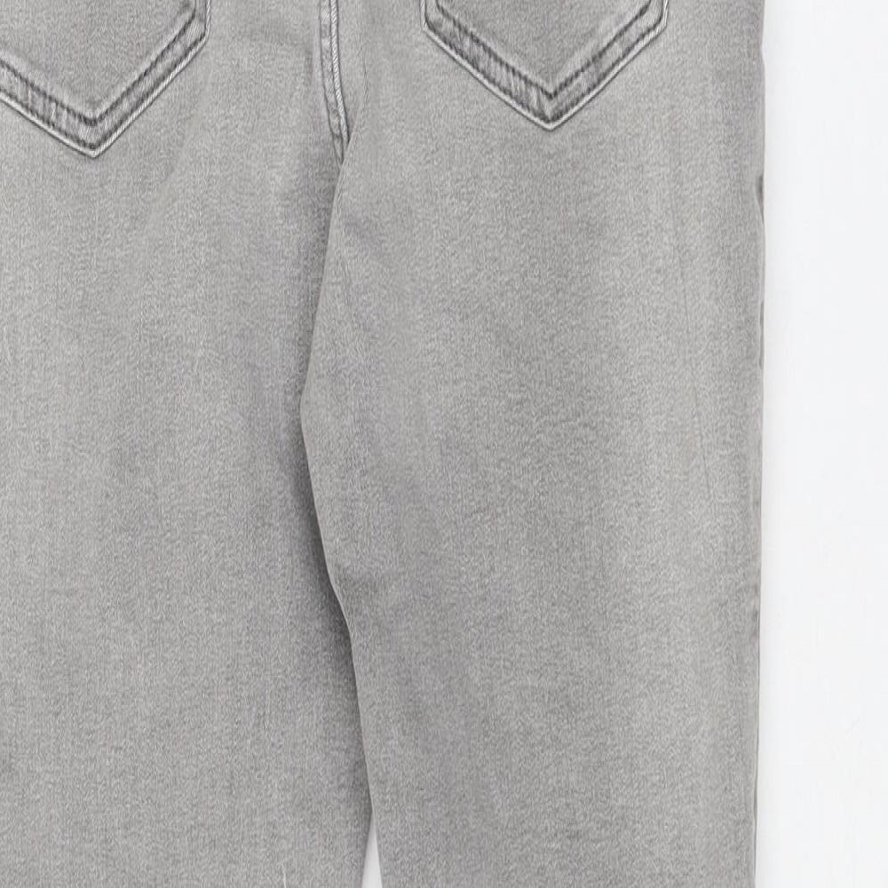 Marks & Spencer Womens Grey Viscose Skinny Jeans Size 6 L23 in Regular Zip