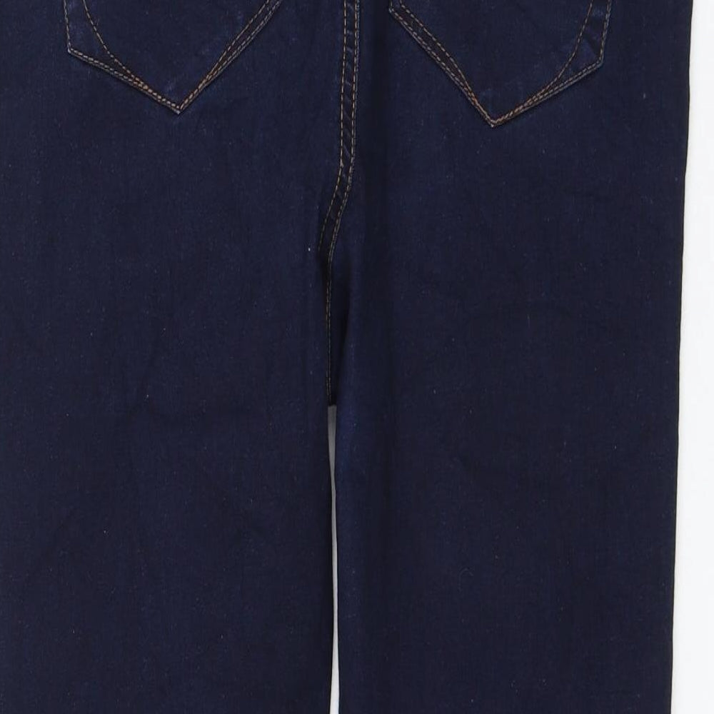 Preworn Womens Blue Polyester Skinny Jeans Size 32 in L25 in Regular Zip