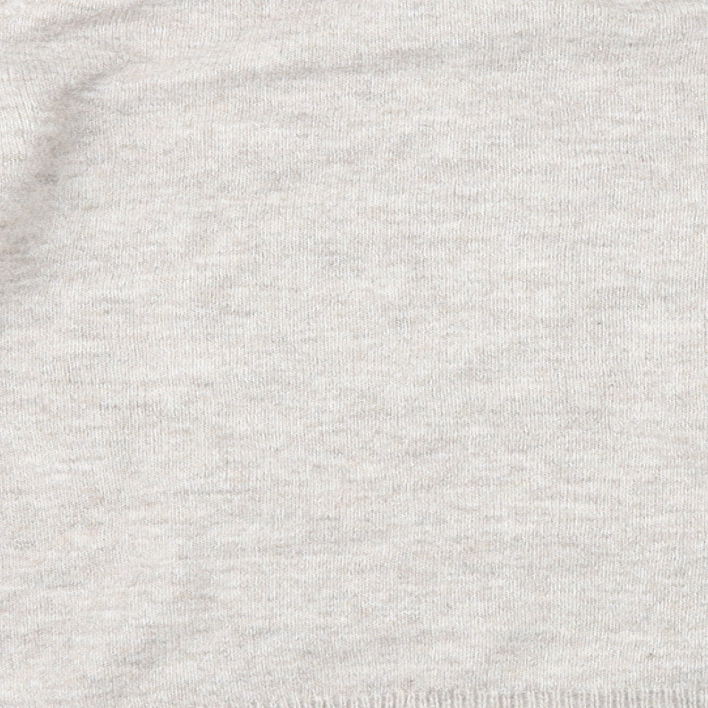 H&M Womens Grey Mock Neck Polyester Pullover Jumper Size S