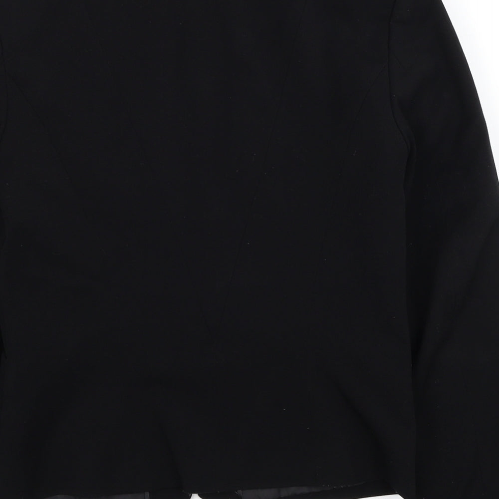 Divided by H&M Womens Black Jacket Blazer Size 8 Buckle