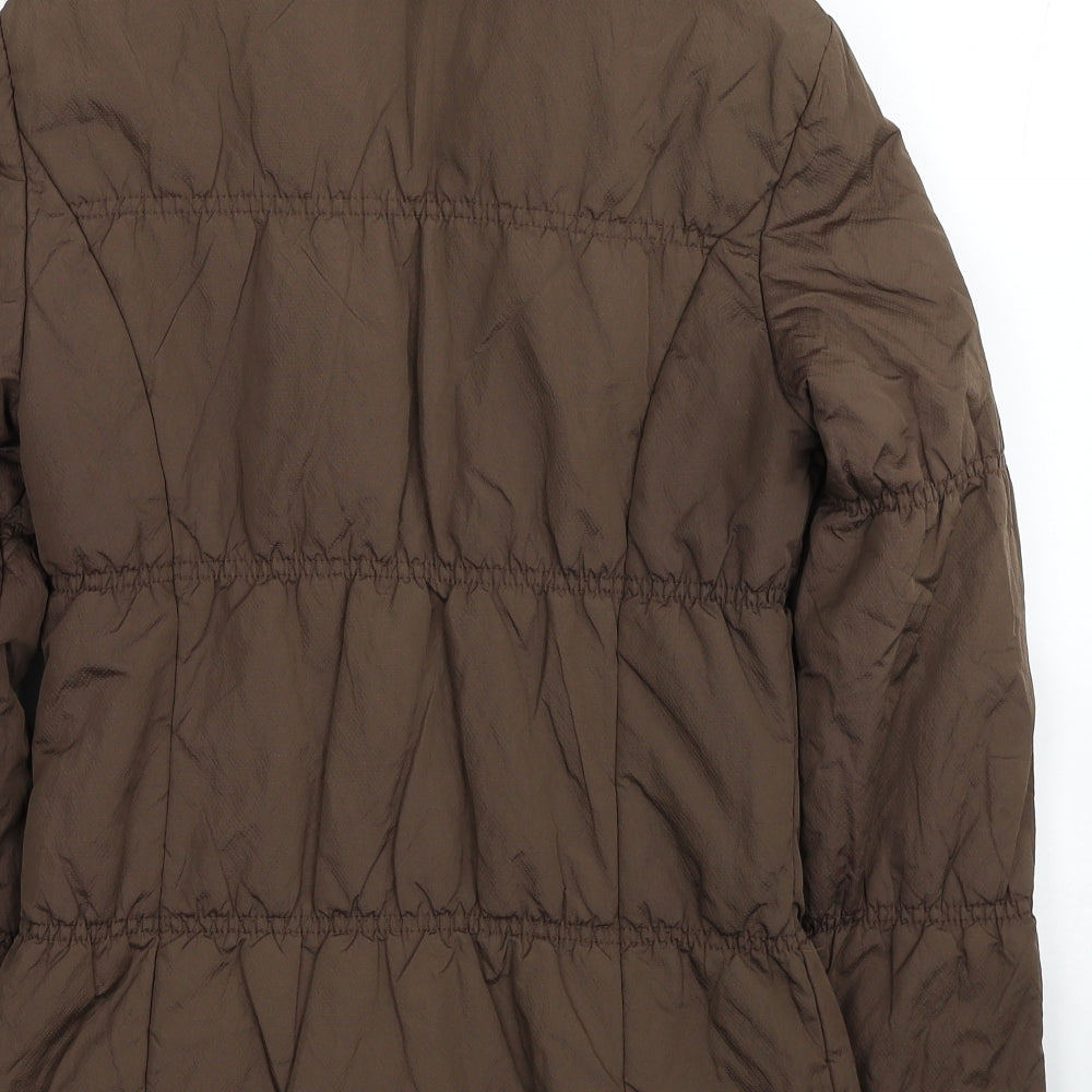 Kaliko Womens Brown Puffer Jacket Jacket Size 8 Zip