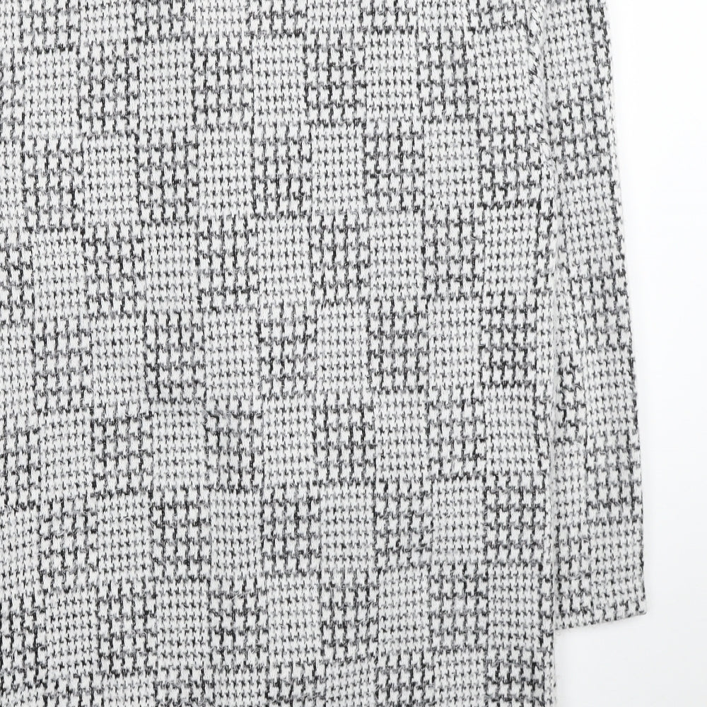 Marks & Spencer Womens White Geometric Kimono Coatigan Size 12