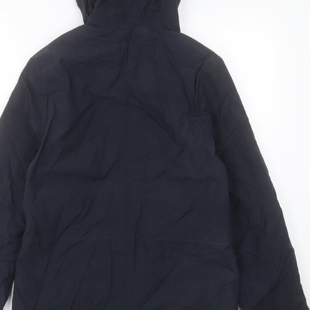 Marks & Spencer Womens Blue Jacket Coat Size 6 Zip
